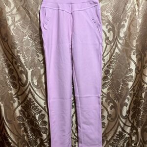 Chic Lavender High-Waisted Pants